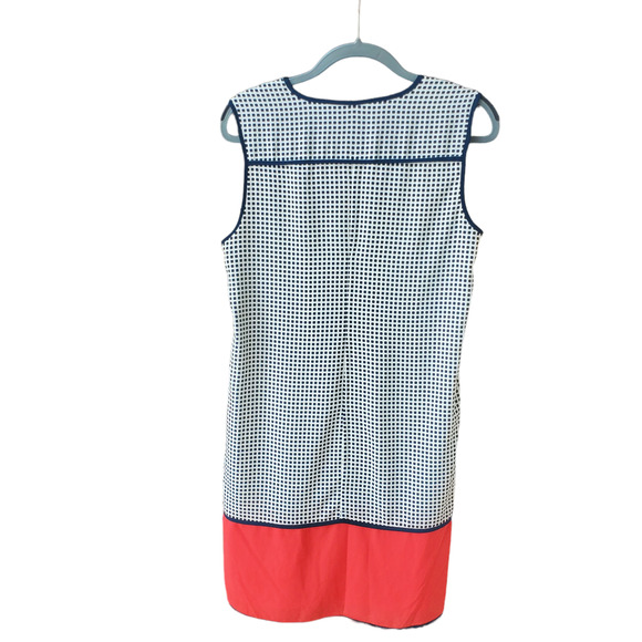 Adrianna Papell Patterned Sleeveless Color Block Shift Dress Size 10 - Picture 2 of 8